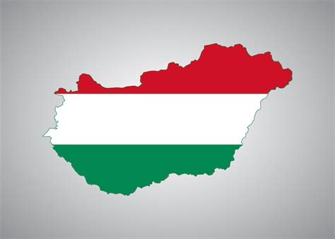 Premium Vector | Hungary flag map vector design