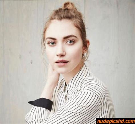 Imogen Poots Black White Stripes Shirt Nude Leaked Porn Photo