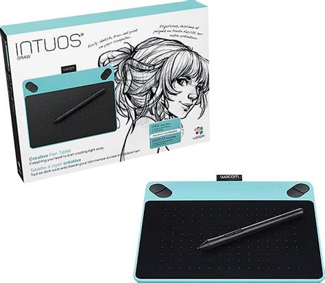 Customer Reviews: Wacom Intuos Draw Small Pen Tablet Mint Blue CTL490DB ...