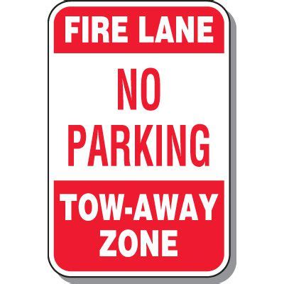 Fire Lane Signs No Parking Tow Away Zone Fire Zone Signs Seton