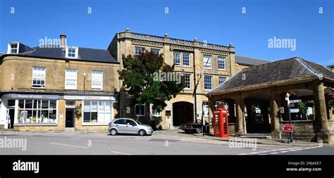 View Of The Market House In Market Place Along East Street In The Town