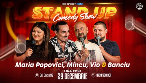 Bilete Stand Up Comedy Cu Maria Popovici Mincu Vio Banciu La Club