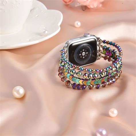 Mofree Beaded Bracelet Compatible For Apple Watch Band 40mm38mm41mm Series 87se654321