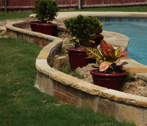 Stone Flower Bed Edging Design Ideas Gardening Pinterest