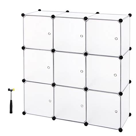 Songmics DIY Cubes étagère de rangement modulables 112 x 112 x 37 cm