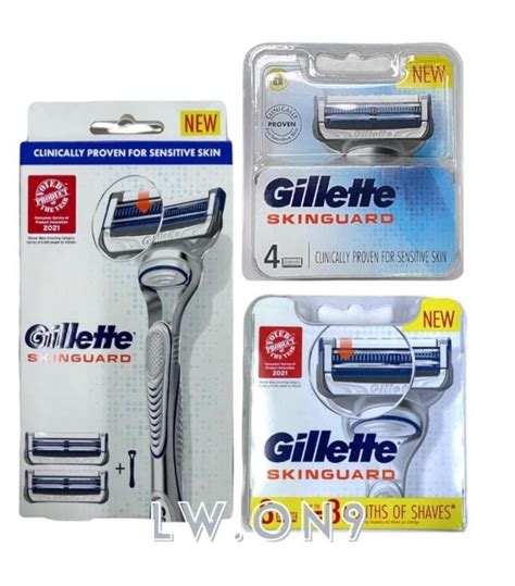 GILLETTE NEW SKINGUARD CLINICALLY PROVEN FOR SENSITIVE SKIN AVAILABLE 3