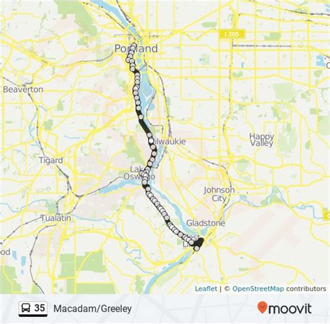 Portland oregon Transit Map 35 Route Time Schedules Stops Maps Portland ...