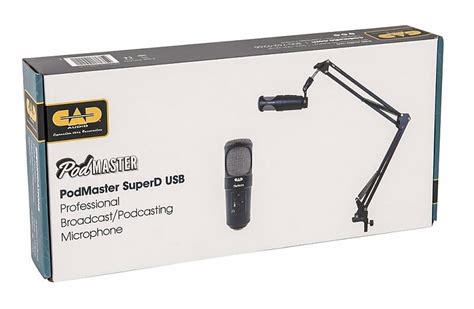 Cad Podmaster Super D Usb Microphone Kit Mor Music Reverb