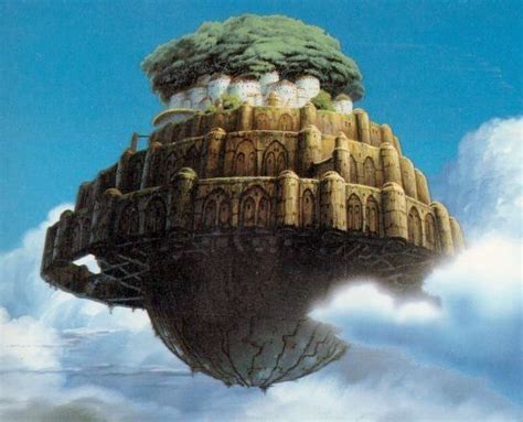 Laputa Castle In The Sky Castle In The Sky Studio Ghibli Ghibli