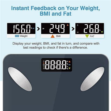 2817 1byone Body Fat Scale Bluetooth Smart Bathroom Scales Digital