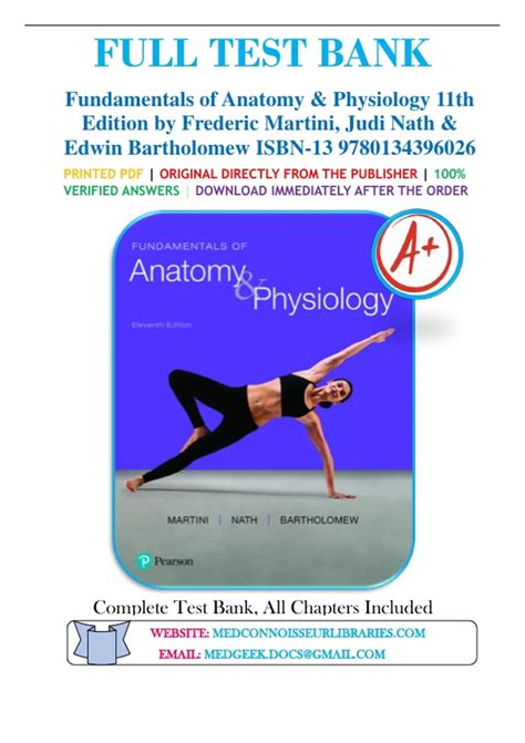 Test Bank For Fundamentals Of Anatomy Physiology 11th Edition By