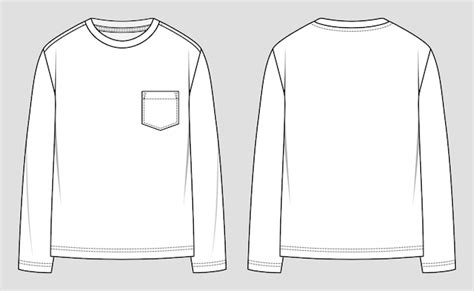 Tshirt Oversize Manches Longues Col Rond Croquis De Mode Dessin