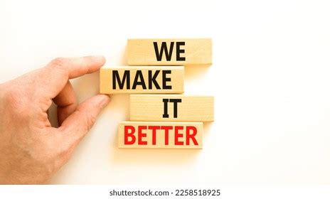 We Make Better Symbol Concept Words Stock Photo 2258518925 | Shutterstock