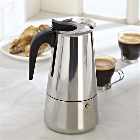 KSP Milan Stovetop Espresso Maker (Stainless Steel) | Kitchen Stuff Plus