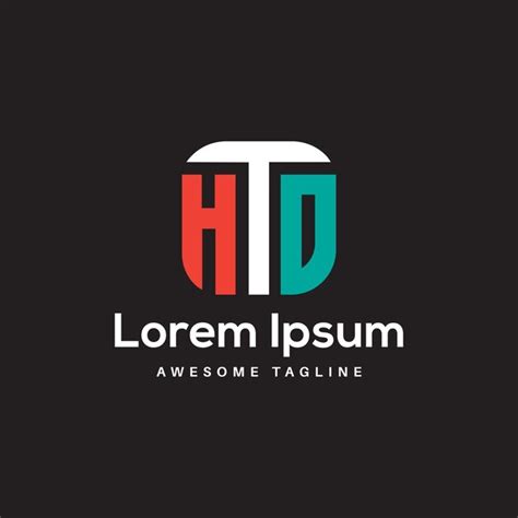 Ícono De Diseño De Logotipo De Letra Htd Por Rahim Stock Designer Vector Premium