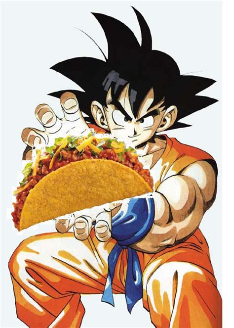 Goku With A Taco By Sisterof2d On Deviantart