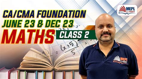 Ca Cma Foundation Maths New Batch Class Mepl Sanjeev Pandey