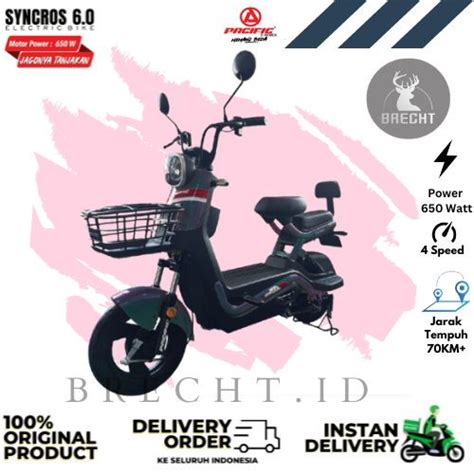 Jual Sepeda LIstrik Pacific SYNCROS 6 0 650 Watt New Model 4 Speed Tech