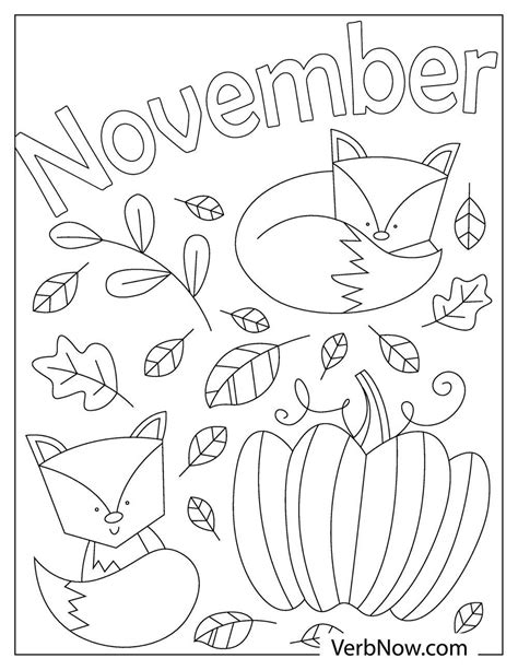 November Themed Coloring Pages