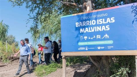 Se empezó a construir un nuevo espacio recreativo en barrio Islas Malvinas