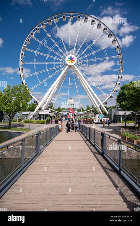 Montreal, Quebec - May 24, 2024: Large Ferris Wheel in Old Montreal ...