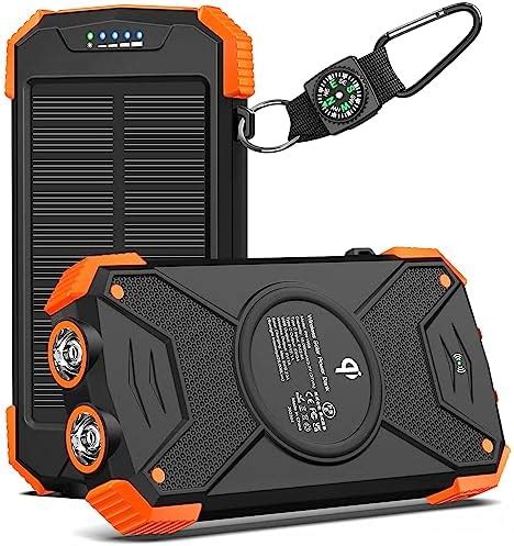 BLAVOR Solar Powerbank 10000 mAh Solarladegeräte PD 20W USB C Schnelles