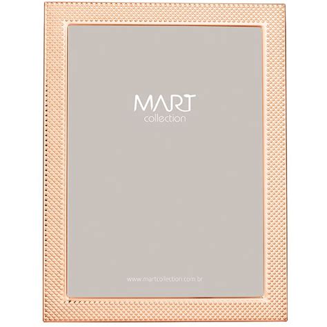 Porta Retrato Rose Gold Em Metal X Cm Mart Na Lojas Cerentini