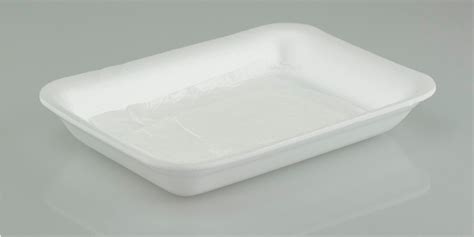 4p Polystyrene Foam Processor Tray With Pad Pactiv Evergreen