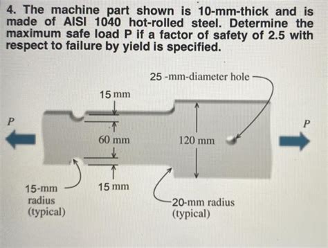 Solved The Machine Part Shown Is Mm Thick And Is Made Chegg