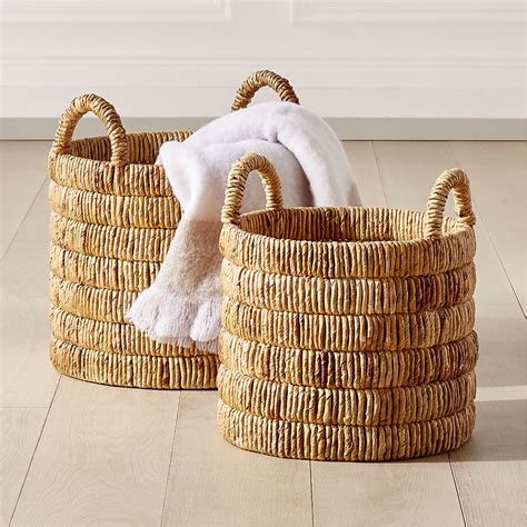 Storage Baskets Metal Rope Jute And More CB2 Wire Basket Storage