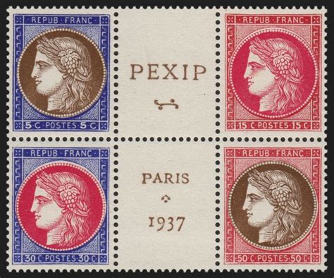 France 1937 Paris PEXIP Central Block Mint Without Catawiki