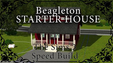 The Sims 3 CAW House Speed Build Beagleton STARTER HOUSE YouTube