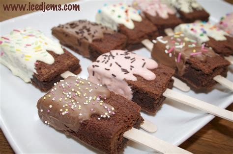 Gourmet Paletas De Brownie Postres Dulces Comidas Dulces Paletas