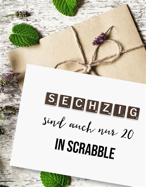 Geburtstagskarte Scrabble Inkl Umschlag Postkarte Geburtstag