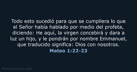 Mateo 1 22 23 Versículo de la Biblia LBLA DailyVerses net