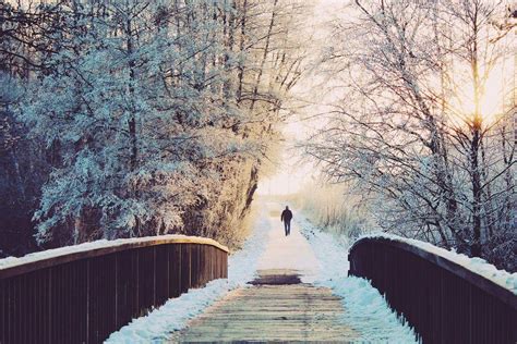 Winter Bridge Wallpapers Top Free Winter Bridge Backgrounds