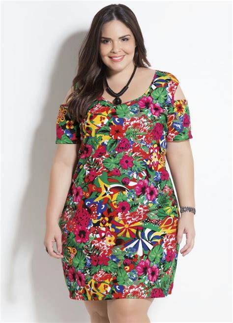 Vestido Tropical Vazado Plus Size Marguerite Marguerite