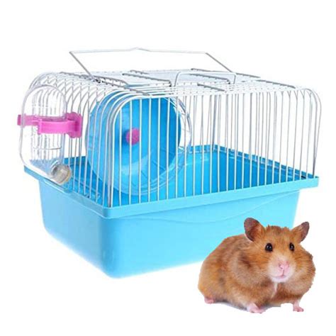 Hamster Cage 01 1617cm Hamsters House Cage Carrier Case With Water