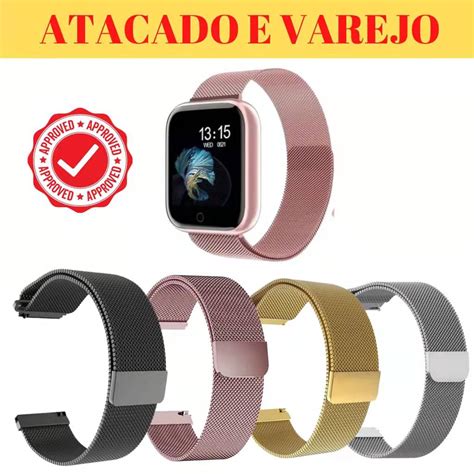 Pulseira Milanese 18MM 20MM 22MM Para Relogio Smart Watch P68 P70 P80