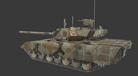 T Armata Russian Mbt Game Ready Model Desert Pbr K D Model