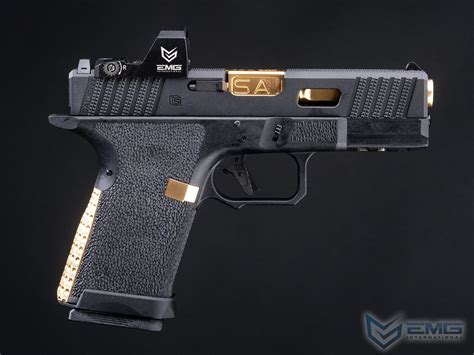 EMG SAI BLU Compact Gas Blowback Airsoft Pistol W EMG Tier One 2 0 RMR