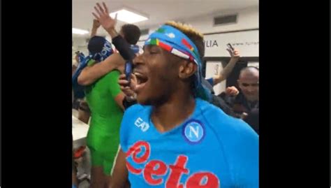 Napoli S Dressing Room Celebrations After Title Win Videos Football