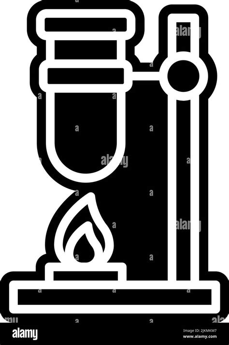 Test Tube Icon Black Vector Illustration Stock Vector Image And Art Alamy