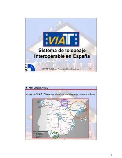 Sistema De Telepeaje Interoperable En Espa A