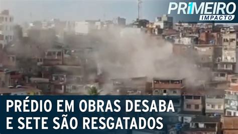 Pr Dio Em Obras Desaba E Destr I Casas Em Salvador Ba Primeiro