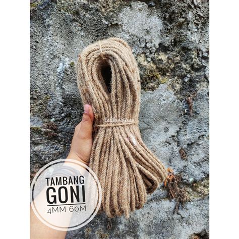 Jual Tambang Goni Rami Jute Super Mm Mm Tali Garukan Kucing Shopee