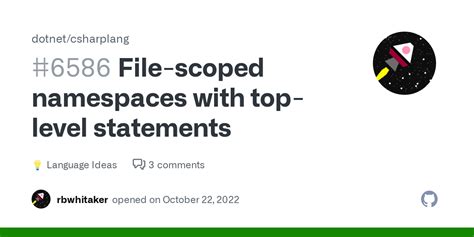 File Scoped Namespaces With Top Level Statements Dotnet Csharplang