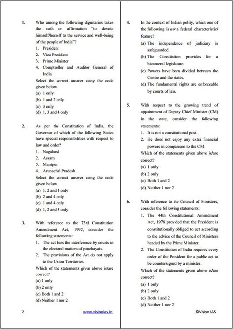 VISION IAS Prelims Test Series 6 To 10 English Medium 2023