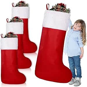 Amazon Ceenna Pcs Inch Christmas Jumbo Felt Stocking Giant