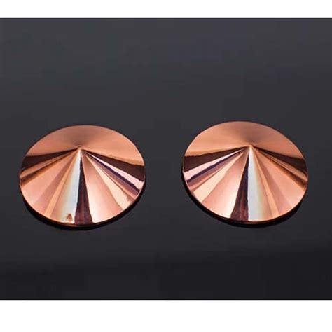 Coquette Round Metal Rose Gold Pasties Christian Sex Toy Store